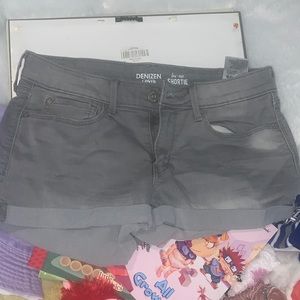 Grey Levi Denizen Low Rise Shorts